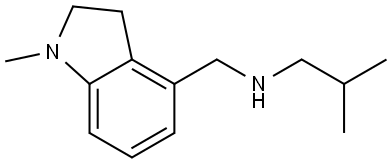 Isobutyl-(1-methyl-2,3-dihydro-1H-indol-4-ylmethyl)-amine Structural