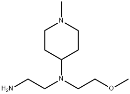 N-(2-methoxyethyl)-N-(1-methyl-4-piperidyl)ethane-1,2-diamine Structural