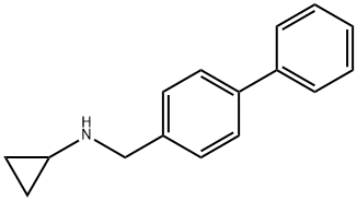 N-[(4-phenylphenyl)methyl]cyclopropanamine Structural