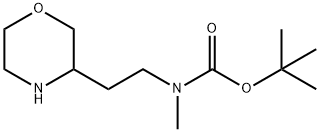 tert-butyl methyl(2-(morpholin-3-yl)ethyl)carbamate Structural