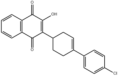 2-(4'-chloro-2,3,4,5-tetrahydro-[1,1'-biphenyl]-4-yl)-3-hydroxynaphthalene-1,4-dione Structural