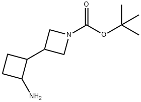 TERT-BUTYL 3-(2-AMINOCYCLOBUTYL)AZETIDINE-1-CARBOXYLATE Structural
