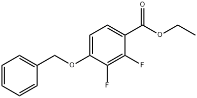 Ethyl 4-(benzyloxy)-2,3-difluorobenzoate Structural