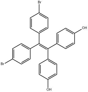 4,4'-(2,2-bis(4-bromophenyl)ethene-1,1-diyl)diphenol Structural