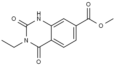 methyl 3-ethyl-2,4-dioxo-1,2,3,4-tetrahydroquinazoline-7-carboxylate Structural