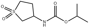 isopropyl (1,1-dioxidotetrahydro-3-thienyl)carbamate Structural