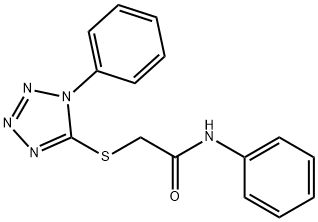 N-phenyl-2-((1-phenyl-1H-tetrazol-5-yl)thio)acetamide Structural