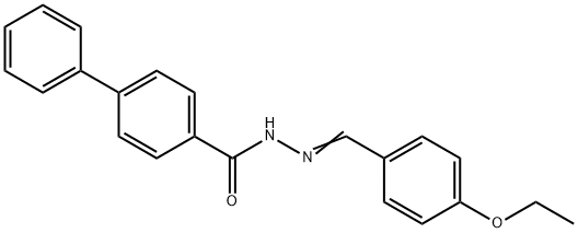 N'-(4-ethoxybenzylidene)-4-biphenylcarbohydrazide Structural