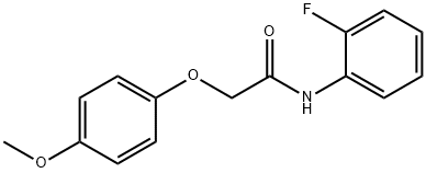 N-(2-fluorophenyl)-2-(4-methoxyphenoxy)acetamide Structural
