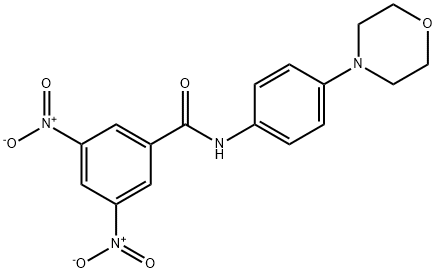 N-[4-(morpholin-4-yl)phenyl]-3,5-dinitrobenzamide Structural