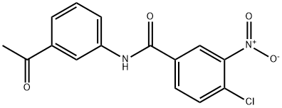 N-(3-Acetyl-phenyl)-4-chloro-3-nitro-benzamide Structural