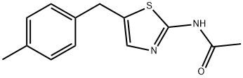 N-[5-[(4-methylphenyl)methyl]-1,3-thiazol-2-yl]acetamide Structural
