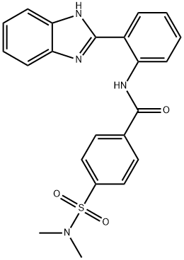 N-(2-(1H-benzo[d]imidazol-2-yl)phenyl)-4-(N,N-dimethylsulfamoyl)benzamide Structural