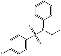 N-ethyl-4-fluoro-N-phenylbenzenesulfonamide Structural