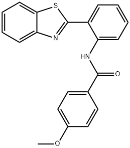 N-(2-(benzo[d]thiazol-2-yl)phenyl)-4-methoxybenzamide Structural