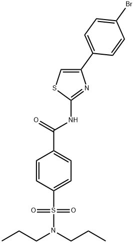 N-(4-(4-bromophenyl)thiazol-2-yl)-4-(N,N-dipropylsulfamoyl)benzamide Structural