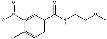 N-(2-methoxyethyl)-4-methyl-3-nitrobenzamide Structural