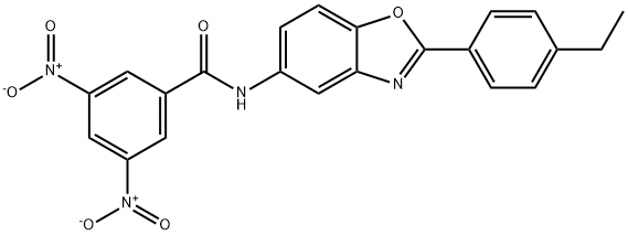 N-[2-(4-ethylphenyl)-1,3-benzoxazol-5-yl]-3,5-dinitrobenzamide Structural