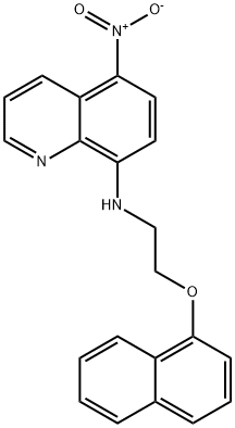 N-(2-naphthalen-1-yloxyethyl)-5-nitroquinolin-8-amine Structural
