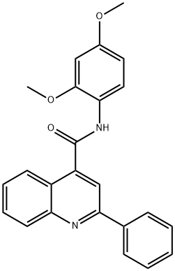 N-(2,4-dimethoxyphenyl)-2-phenylquinoline-4-carboxamide Structural