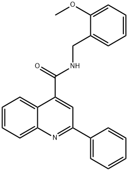 N-[(2-methoxyphenyl)methyl]-2-phenylquinoline-4-carboxamide Structural