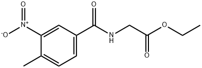ethyl N-[(4-methyl-3-nitrophenyl)carbonyl]glycinate Structural