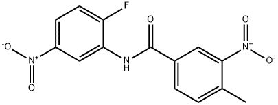 N-(2-fluoro-5-nitrophenyl)-4-methyl-3-nitrobenzamide Structural