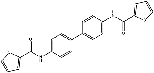 N,N'-4,4'-biphenyldiyldi(2-thiophenecarboxamide) Structural