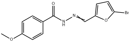 N'-[(E)-(5-bromofuran-2-yl)methylidene]-4-methoxybenzohydrazide Structural