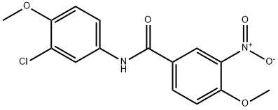 N-(3-chloro-4-methoxyphenyl)-4-methoxy-3-nitrobenzamide Structural