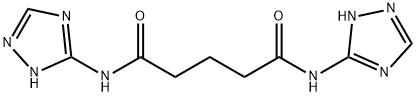 N,N'-bis(1H-1,2,4-triazol-5-yl)pentanediamide Structural