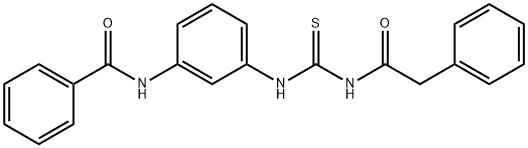 N-(3-{[(phenylacetyl)carbamothioyl]amino}phenyl)benzamide Structural