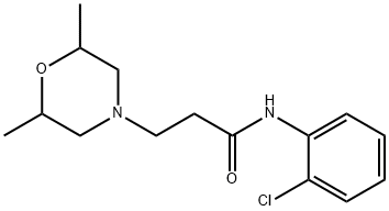 N-(2-chlorophenyl)-3-(2,6-dimethylmorpholin-4-yl)propanamide Structural