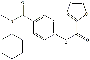 N-{4-[cyclohexyl(methyl)carbamoyl]phenyl}furan-2-carboxamide Structural