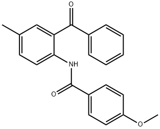 N-(2-benzoyl-4-methylphenyl)-4-methoxybenzamide Structural