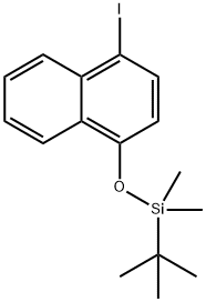 TERT-BUTYL((4-IODONAPHTHALEN-1-YL)OXY)DIMETHYLSILANE Structural