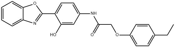 N-[4-(1,3-benzoxazol-2-yl)-3-hydroxyphenyl]-2-(4-ethylphenoxy)acetamide Structural