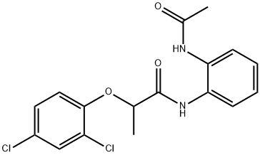 N-[2-(acetylamino)phenyl]-2-(2,4-dichlorophenoxy)propanamide Structural