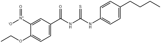 N-[(4-butylphenyl)carbamothioyl]-4-ethoxy-3-nitrobenzamide Structural