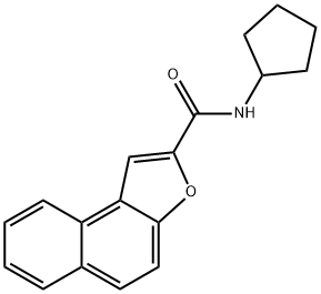 N-cyclopentylnaphtho[2,1-b]furan-2-carboxamide Structural