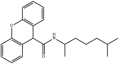 N-(6-methylheptan-2-yl)-9H-xanthene-9-carboxamide Structural