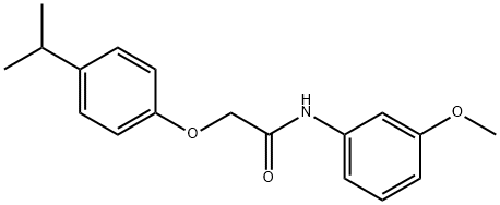 N-(3-methoxyphenyl)-2-[4-(propan-2-yl)phenoxy]acetamide Structural