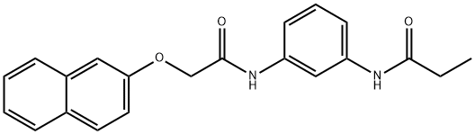 N-(3-{[(naphthalen-2-yloxy)acetyl]amino}phenyl)propanamide Structural