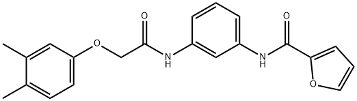 N-(3-{[(3,4-dimethylphenoxy)acetyl]amino}phenyl)furan-2-carboxamide Structural