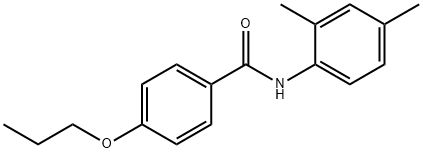 N-(2,4-dimethylphenyl)-4-propoxybenzamide Structural