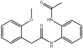 N-[2-(acetylamino)phenyl]-2-(2-methoxyphenyl)acetamide Structural