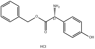 R-4-Hydroxyphenylglycine phenylmethyl ester hydrochloride Structural