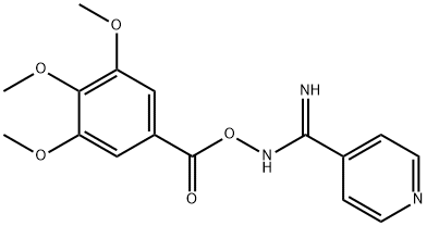 N'-{[(3,4,5-trimethoxyphenyl)carbonyl]oxy}pyridine-4-carboximidamide Structural