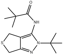 N-(2-(tert-butyl)-2,6-dihydro-4H-thieno[3,4-c]pyrazol-3-yl)pivalamide Structural