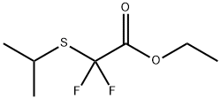 Difluoro-isopropylsulfanyl-acetic acid ethyl ester Structural